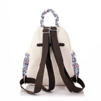 Women's Rirati Fresh Swan woven backpacks with three-dimensional double bag design, stylish and lightweight for daily use.