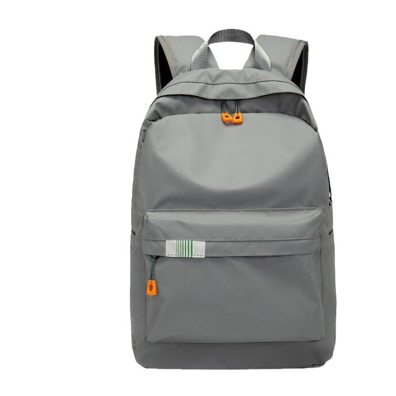 Black Rirati Korean style backpack with large capacity, suitable for women and men, featuring a rechargeable design.