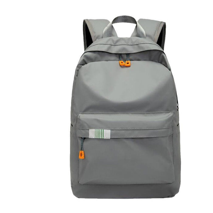 Black Rirati Korean style backpack with large capacity, suitable for women and men, featuring a rechargeable design.