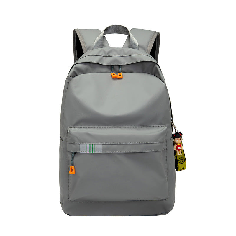 Black Rirati high Korean style backpack with large capacity for women and men, featuring a rechargeable design and spacious compartments.