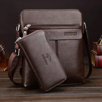 Black Rirati men's backpacks, two-piece set, stylish and versatile for business and trendy fashion, featuring multiple compartments.