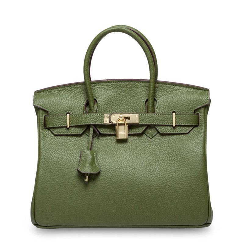 White women's first layer cowhide leather handbag by Rirati with a 35cm strap, portable and stylish for everyday use.