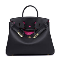 White women's Rirati genuine leather handbag with a 35cm strap, compact and portable first layer cowhide leather hand-held bag.