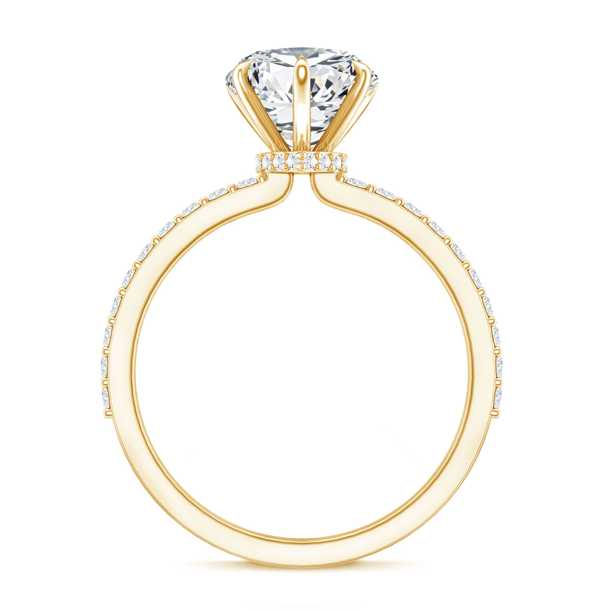 Rosec Jewels 2 Carat lab-grown diamond heart engagement ring for women, sterling silver with VS clarity.