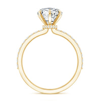 Rosec Jewels 2 Carat lab-grown diamond heart engagement ring for women, sterling silver with VS clarity.