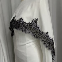 Satin Lace Trim Top(MS433)