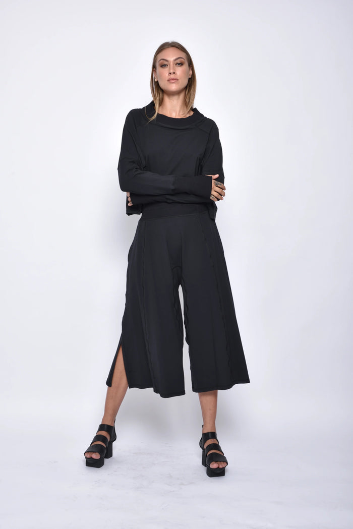 Front view of SIMPLY MILA Zoe Pants, modern women's bottoms in a versatile style and fabric, perfect for casual or professional wear.