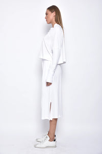 Side view of SIMPLY MILA Zoe Pants, stylish women's bottoms featuring a modern, tailored fit in a versatile design.