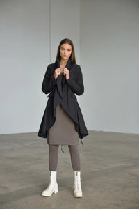 Simply Mila Imperial Coat for women, stylish modern coat with tailored fit and classic design, front view image.