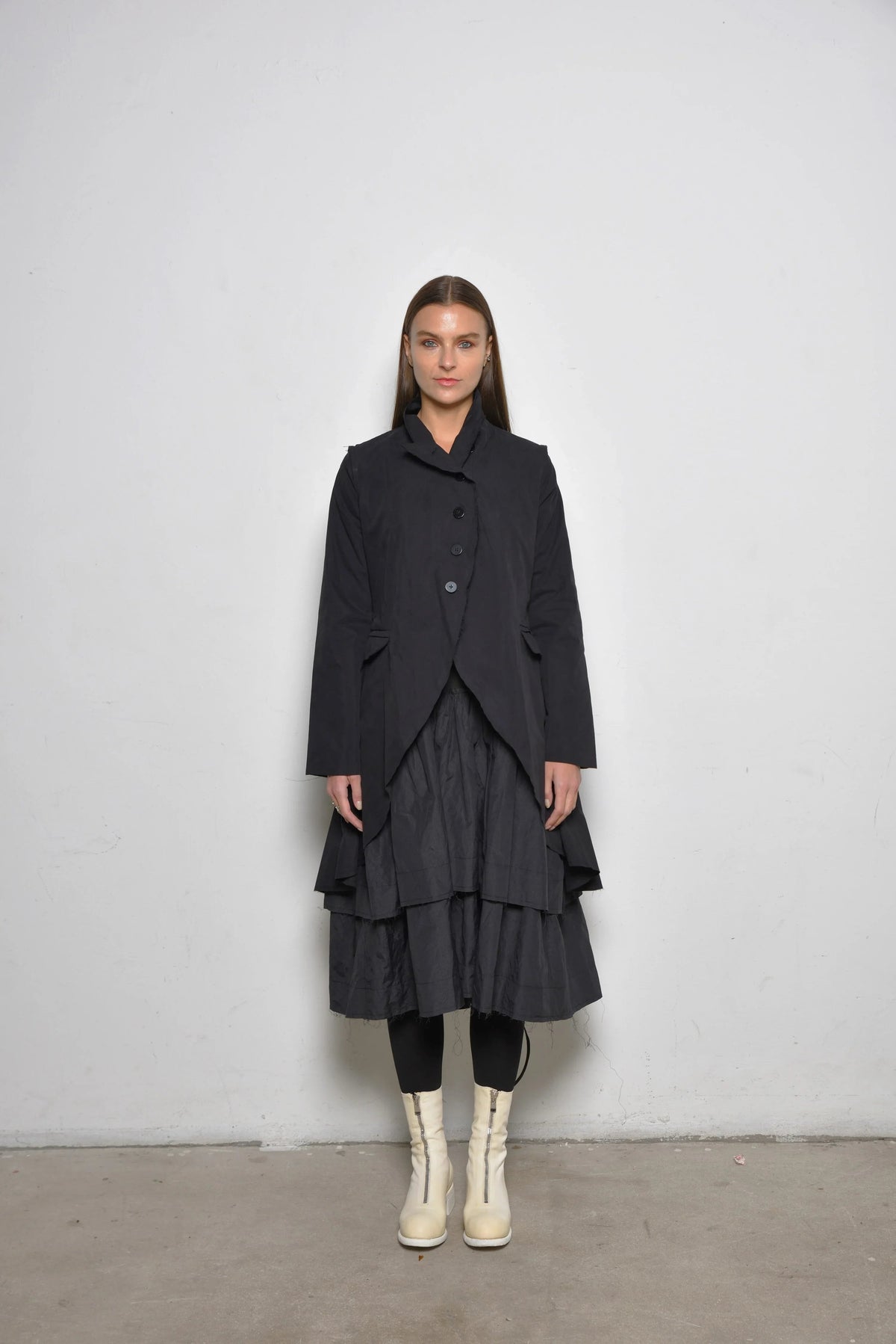 Simply Mila Imperial Coat, stylish women's outerwear with a tailored fit and classic design, shown in a neutral color.
