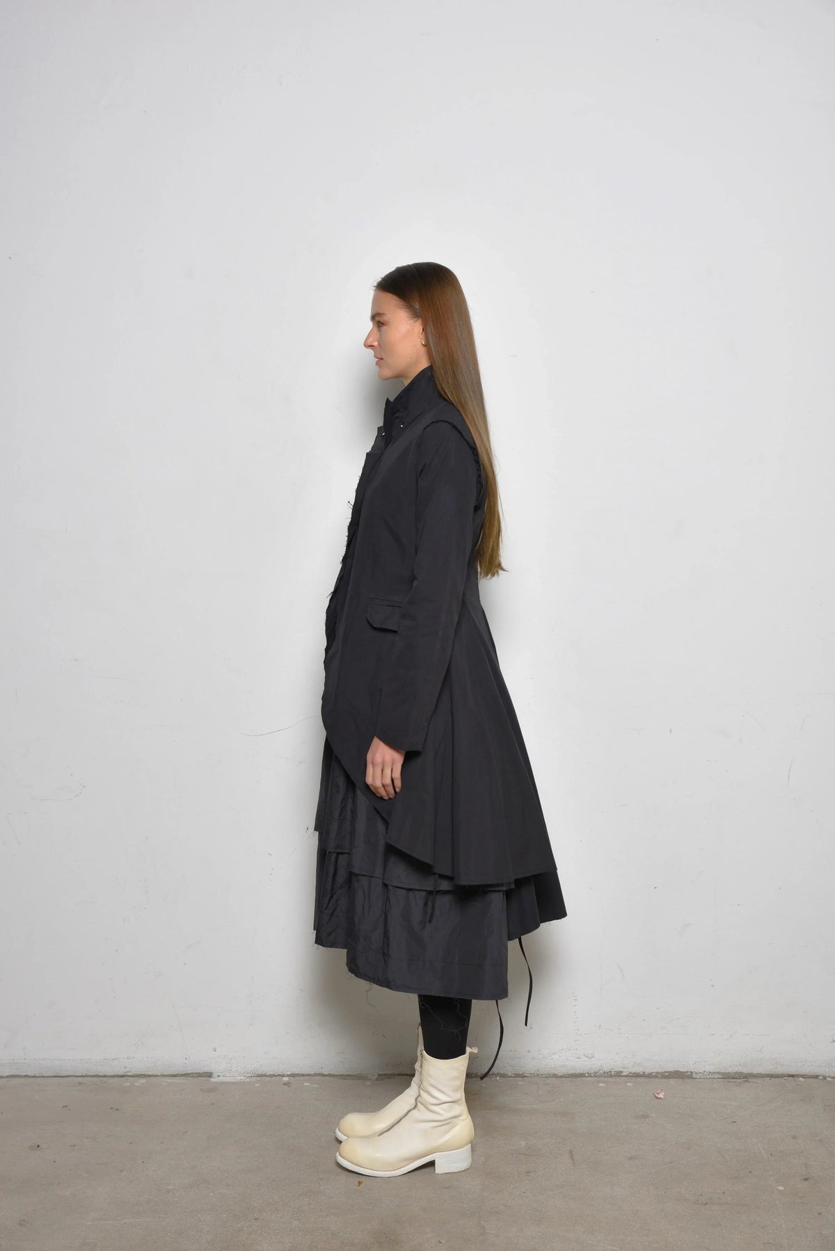 Simply Mila modern women's imperial coat, stylish outerwear with a tailored fit and classic design, shown in the image.