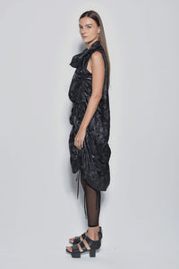 Kea Dress by SIMPLY MILA Modern Women's Clothing, stylish sleeveless dress in a lightweight fabric, shown on a mannequin.