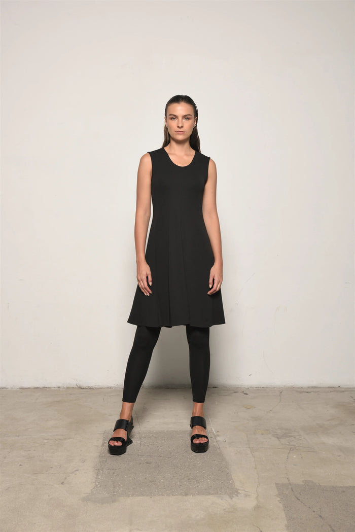 Sleeveless Traveler Dress by SIMPLY MILA Modern Women's Clothing, casual dress with lightweight fabric and relaxed fit.