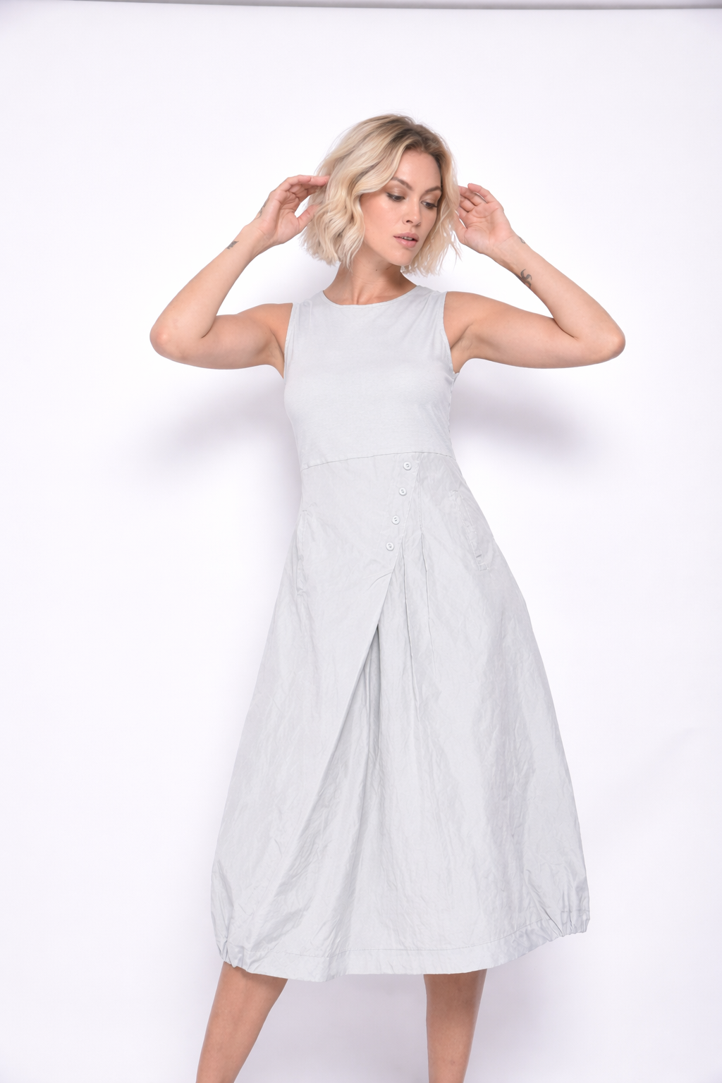 Sleeveless errand dress by SIMPLY MILA featuring a casual fit and simple design, perfect for everyday wear.