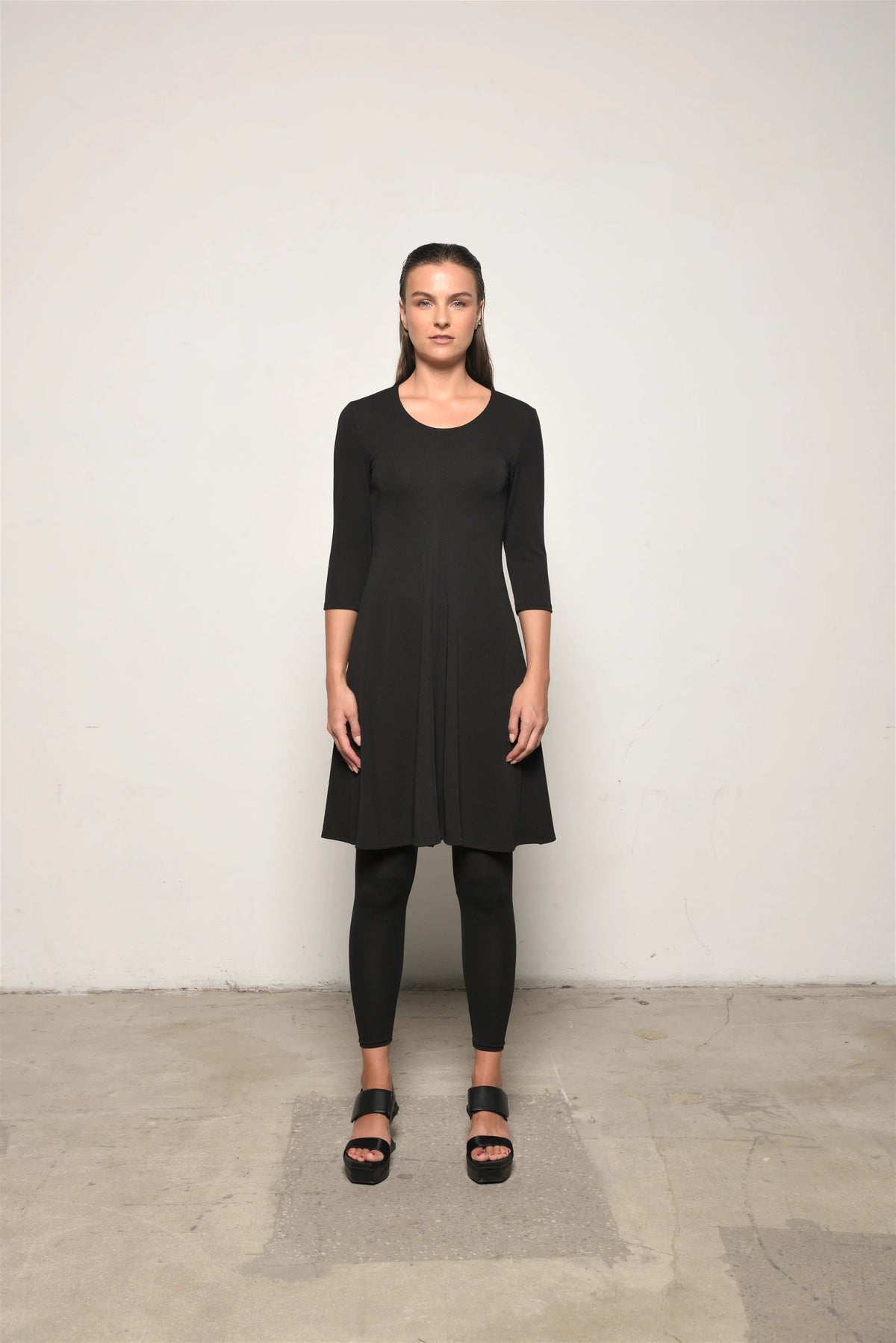 SIMPLY MILA modern women's Traveler Dress, lightweight and stylish, shown in a relaxed fit with a flowy silhouette.