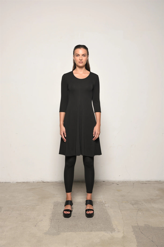 SIMPLY MILA modern women's Traveler Dress, lightweight and stylish, shown in a relaxed fit with a flowy silhouette.