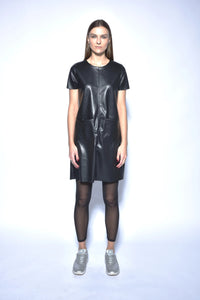 Black Anastasia dress from SIMPLY MILA Modern Women's Clothing, showcasing a stylish, fitted dress with elegant details.