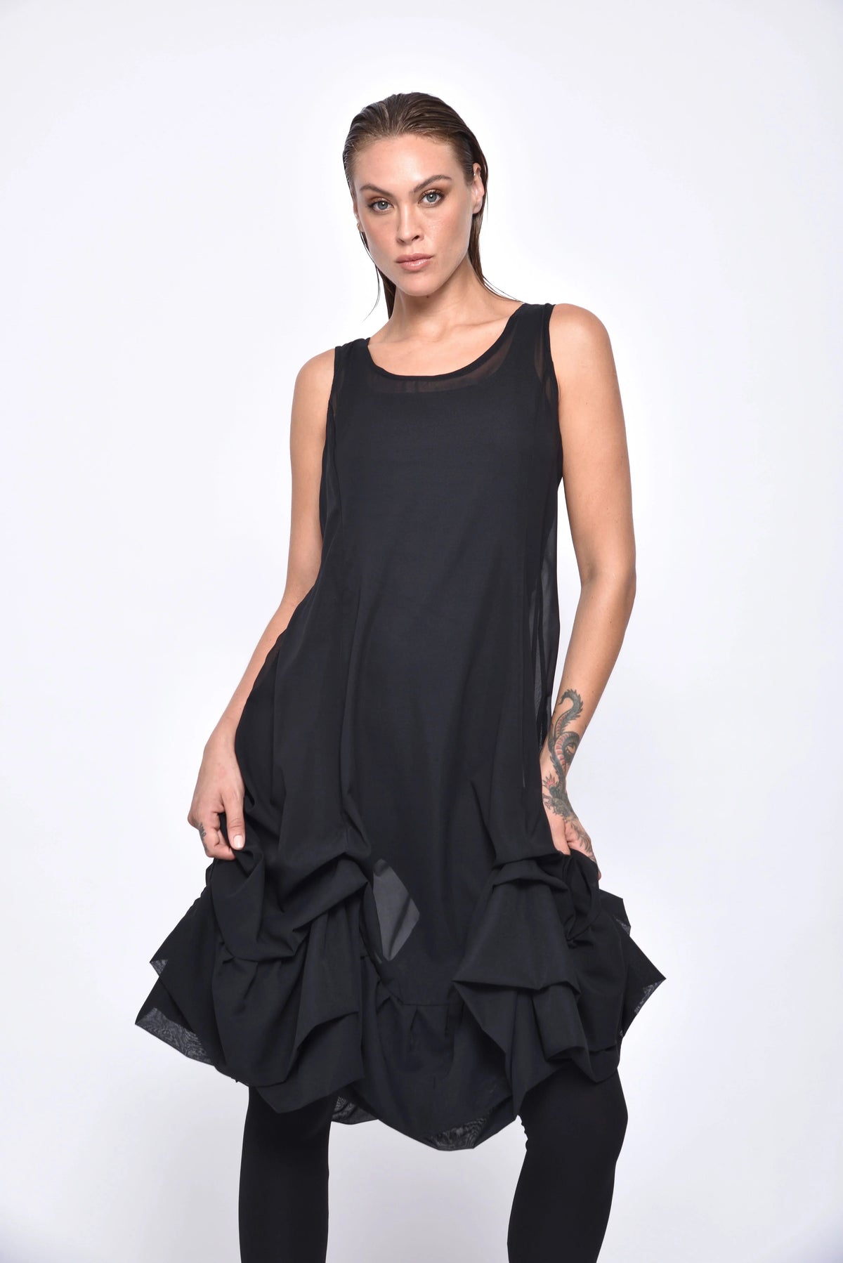 Elegant Aura dress by SIMPLY MILA Modern Women's Clothing, featuring a flowy fabric and stylish design, perfect for casual or formal wear.