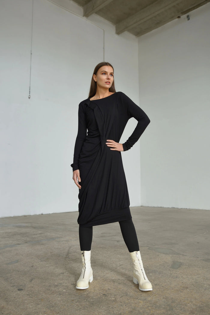 Elegant Budapest dress by SIMPLY MILA Modern Women's Clothing, featuring a stylish design and comfortable fit.