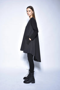 High-low tunic dress by SIMPLY MILA Modern Women's Clothing, featuring flowing fabric and stylish design.