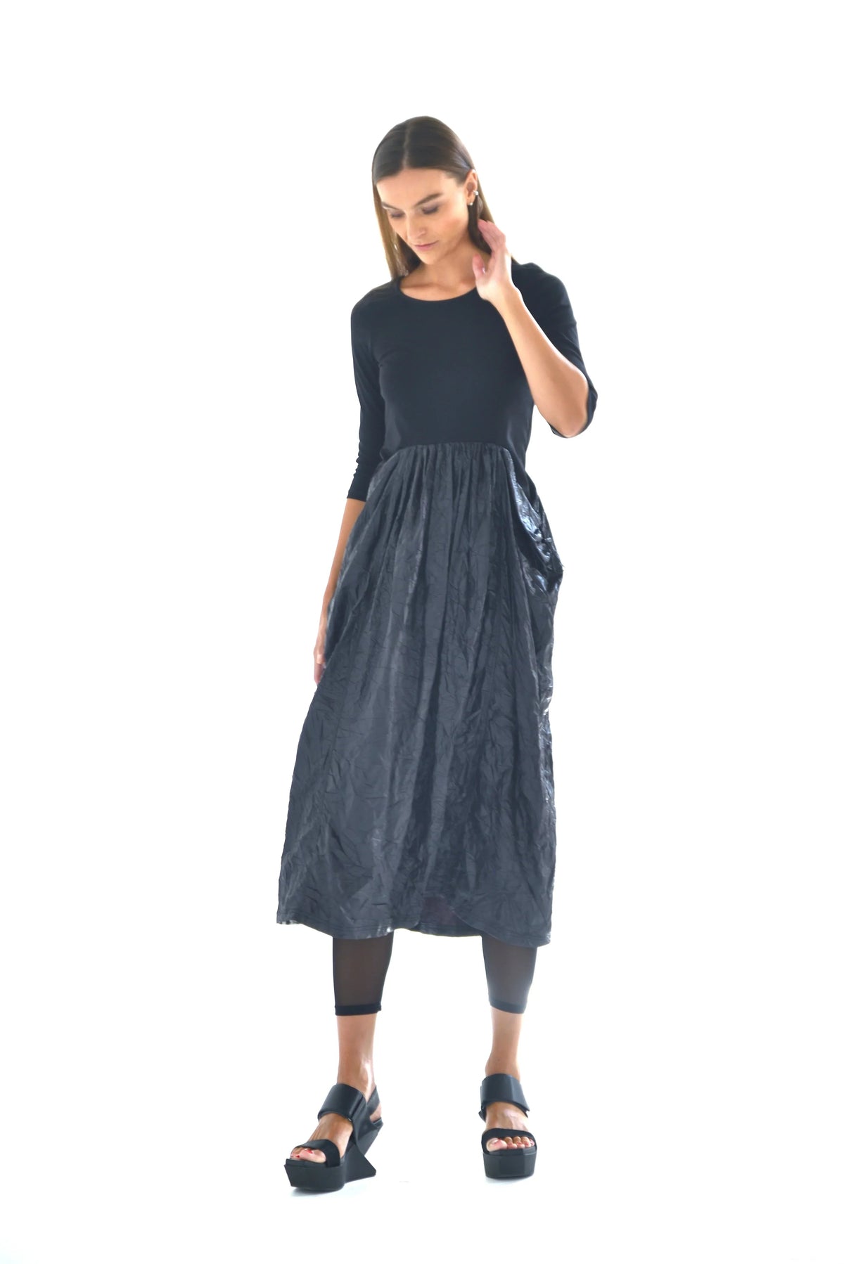 Hydra dress by SIMPLY MILA Modern Women's Clothing, stylish sleeveless dress with a flowing fit and vibrant color for casual wear.
