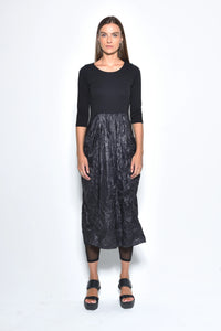 Front view of the Hydra dress by SIMPLY MILA Modern Women's Clothing, featuring a stylish, flowy dress design.