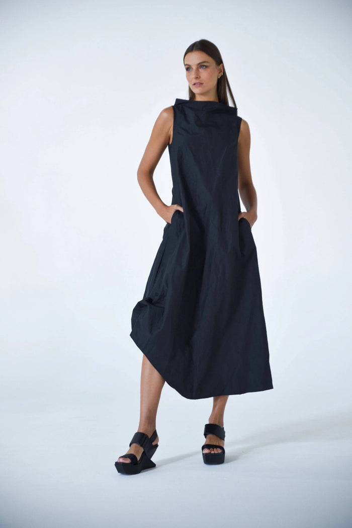 Black Imperial dress from SIMPLY MILA Modern Women's Clothing, stylish and elegant dress with a fitted silhouette.