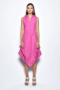 Fuchsia Imperial dress by SIMPLY MILA Modern Women's Clothing, stylish dress with elegant design and vibrant color.