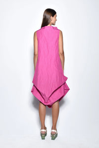 Back view of a stylish Imperial dress by SIMPLY MILA Modern Women's Clothing, showcasing elegant fabric and design details.
