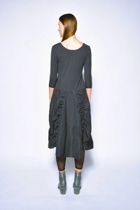 Ophelia dress by SIMPLY MILA Modern Women's Clothing, stylish dress with a flowing design, shown in a full-length view.