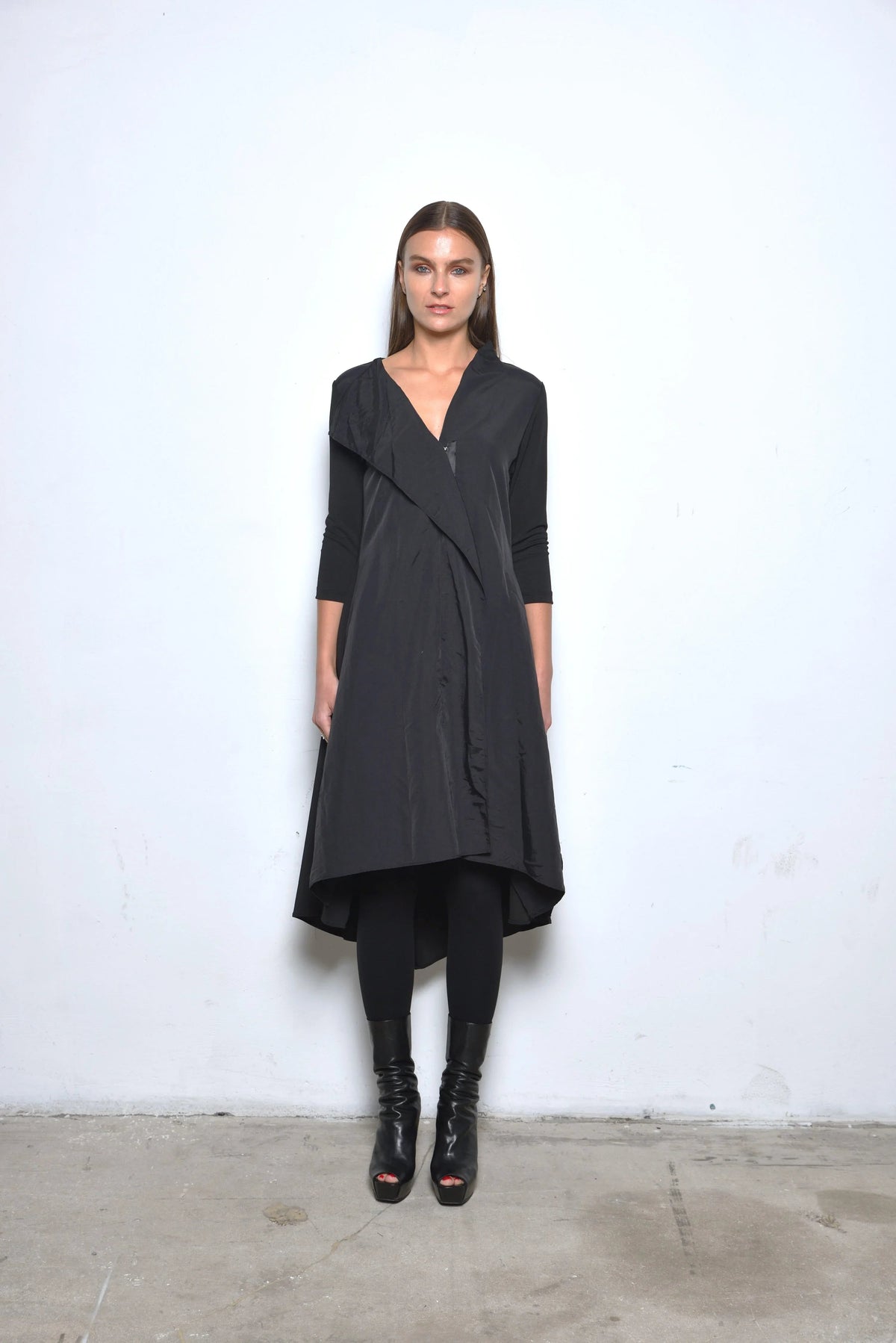 Front view of the Sasha Dress by SIMPLY MILA Modern Women's Clothing, featuring a stylish design and comfortable fit.