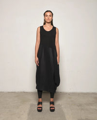 Sleeveless Babylon dress by SIMPLY MILA Modern Women's Clothing, showcasing a stylish, flowy dress with a fitted bodice and elegant design.
