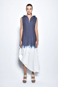 Front view of SIMPLY MILA Ombre Imperial dress, a stylish women's dress with a gradient color design and elegant fit.