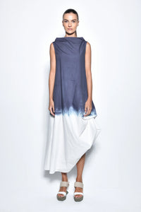 Front view of SIMPLY MILA Modern Women's Ombre Imperial dress showcasing flowy fabric and elegant design.