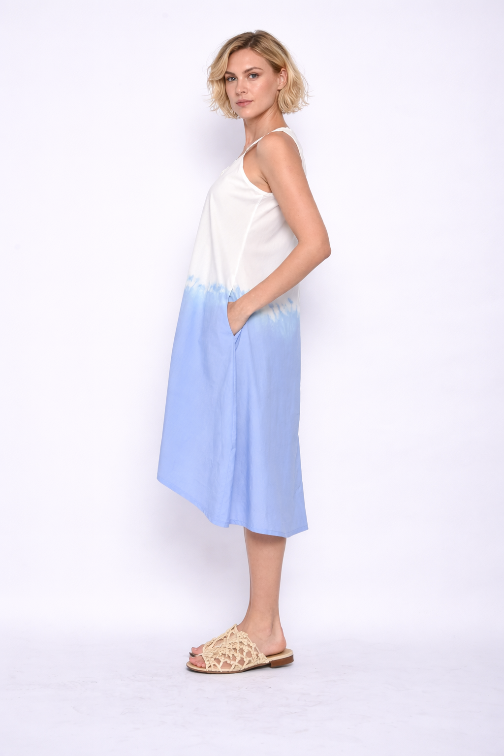 Katherine Ombre Dress by SIMPLY MILA Modern Women's Clothing, featuring a stylish ombre pattern and elegant dress design.