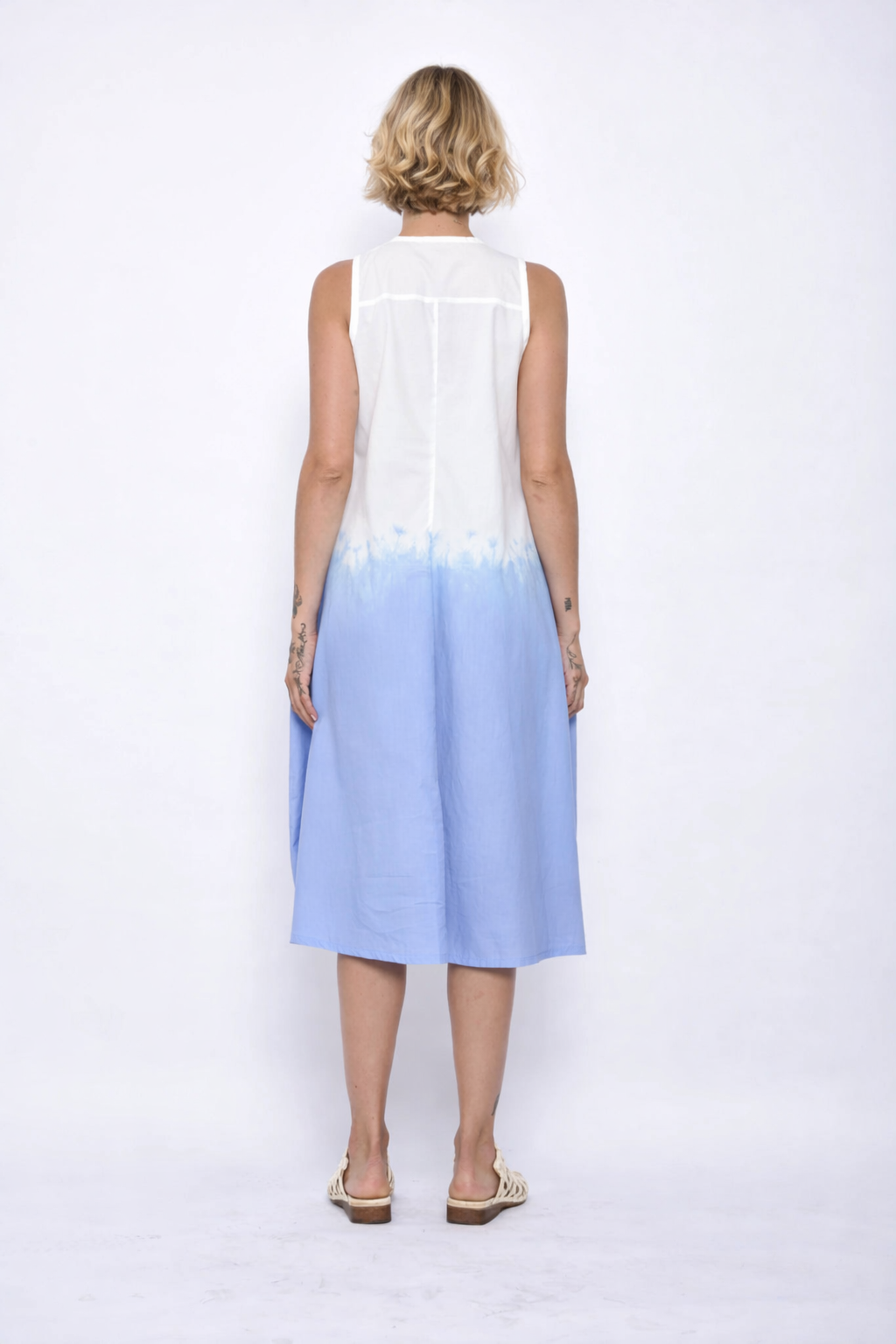 Katherine Ombre dress by SIMPLY MILA Modern Women's Clothing showcasing a stylish gradient design and flowing fabric.