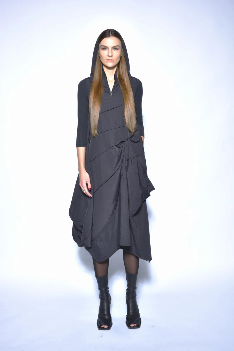 Simply Mila modern women's Nyx dress, stylish sleeveless dress with a fitted waist and flowy skirt, perfect for casual or dressy occasions.