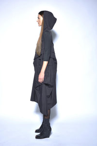 Simply Mila modern women's Nyx dress, stylish and comfortable, featuring a flowy design and neutral color for versatile wear.
