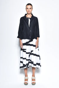 Black Tokyo Jacket by SIMPLY MILA, modern women's outerwear with sleek design and comfortable fit.