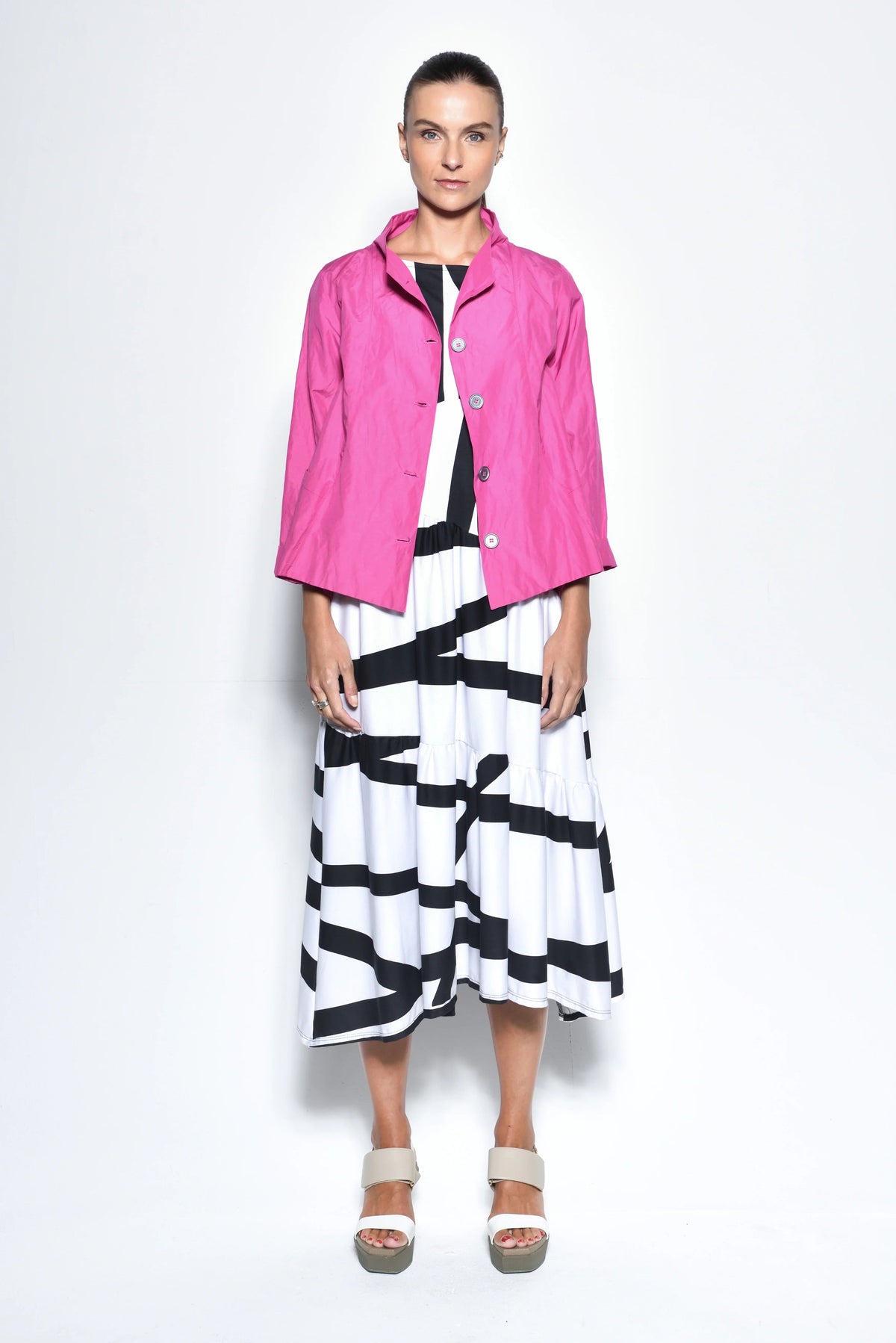 Tokyo jacket by SIMPLY MILA Modern Women's Clothing, stylish women's jacket with a contemporary design, shown in the image.