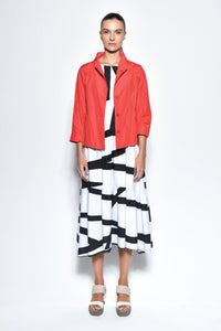Red Tokyo Jacket by SIMPLY MILA, modern women's outerwear with stylish design and comfortable fit.