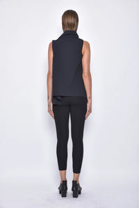 Back view of the SIMPLY MILA Astra Top, a modern women's clothing top in a stylish design, displayed on a mannequin.