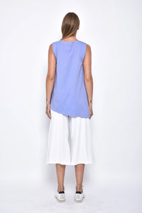 Back view of the SIMPLY MILA Tessa Top, a stylish women's blouse with a fitted silhouette and modern design.