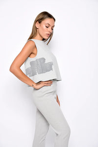 Silver Dido top from SIMPLY MILA Modern Women's Clothing, featuring a stylish, fitted design with elegant detailing.