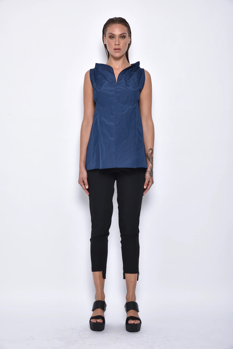 Simply Mila modern women's Imperial Top featuring a stylish, comfortable design in soft fabric, shown on a model.