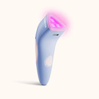 Solawave Bye Acne pimple spot treatment in periwinkle, a skincare tool for quick acne spot treatment with a sleek design.