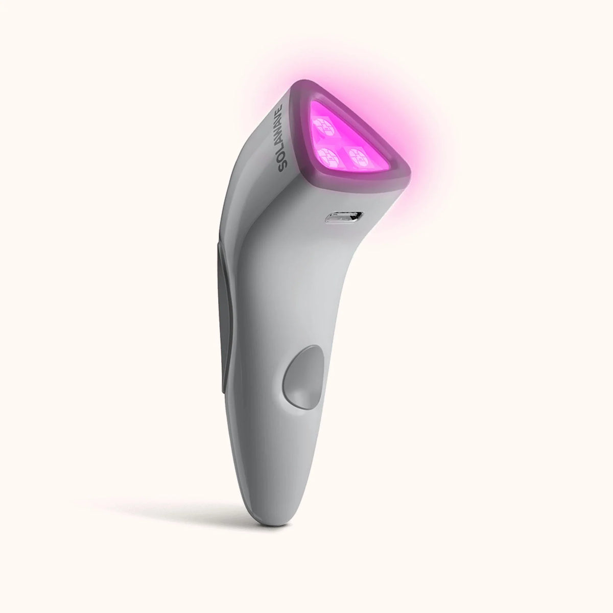 Solawave Bye Acne 3-Minute Pimple Spot Treatment skincare tool in periwinkle, designed for quick acne spot relief.