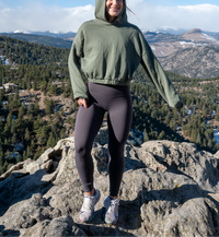 Black Empower Luxe leggings from Soul Fire Apparel Co featuring a high-waist design and seamless fit.