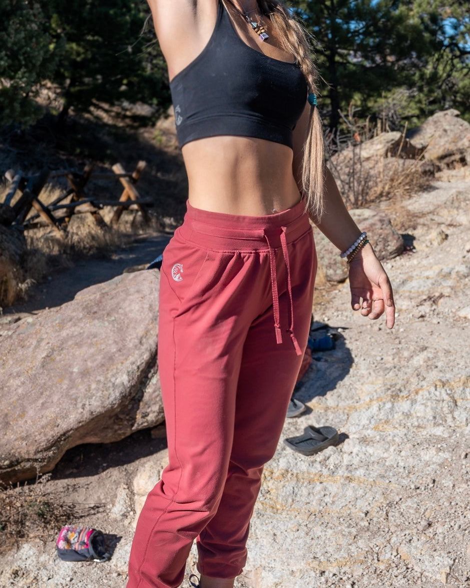 Men's Onsight Joggers by Soul Fire Apparel Co, navy blue athletic pants with drawstring waist and tapered fit.