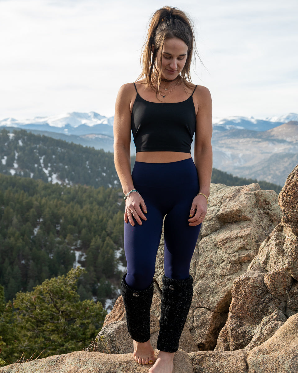 Soul Fire Apparel Co Hype Crop top in black, featuring a fitted design with stylishly cropped length and branded details.